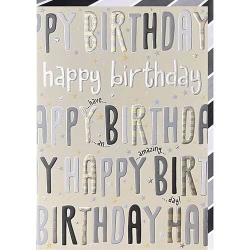 Letters Birthday Card - House of Cards
