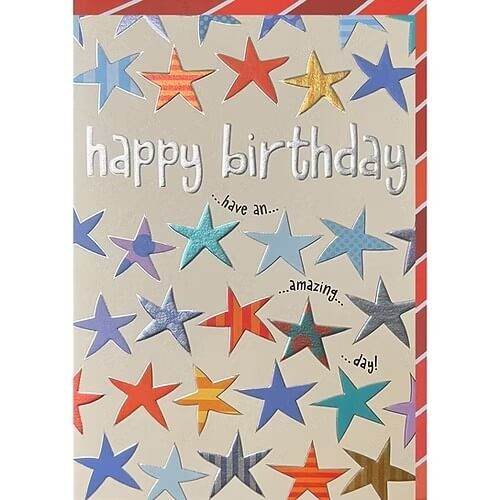 Stars Birthday Card - House of Cards