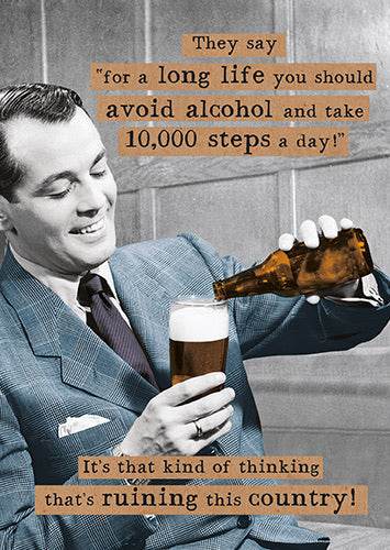 10,000 Steps Birthday Card - House of Cards