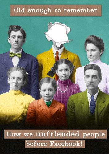 Unfriended Greeting Card
