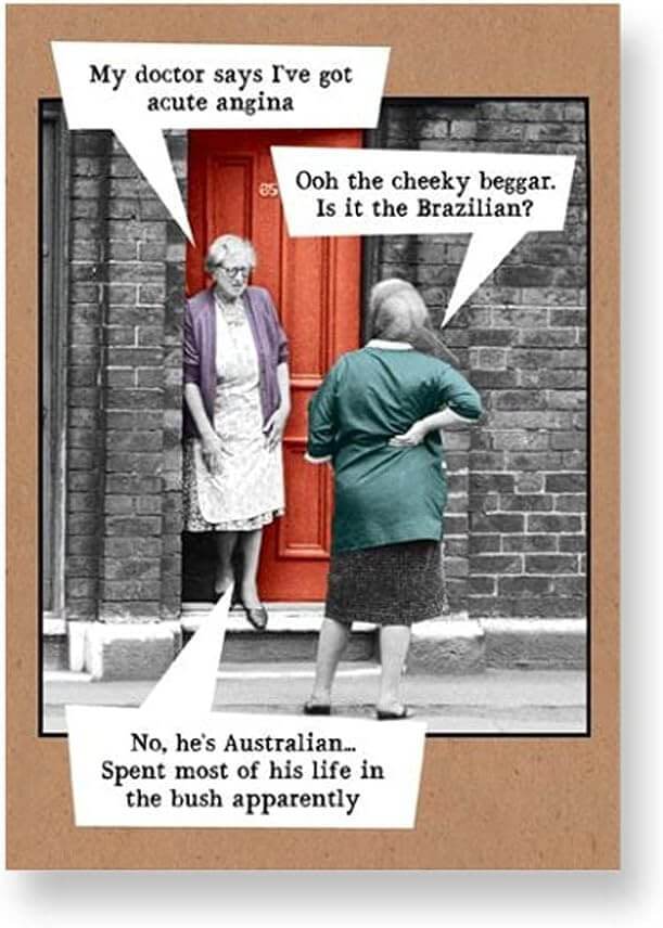 Acute Angina Birthday Card - House of Cards