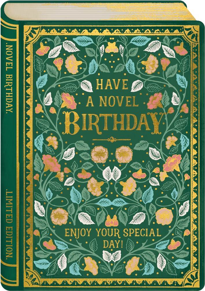 Story Book Novel Birthday Card - House of Cards