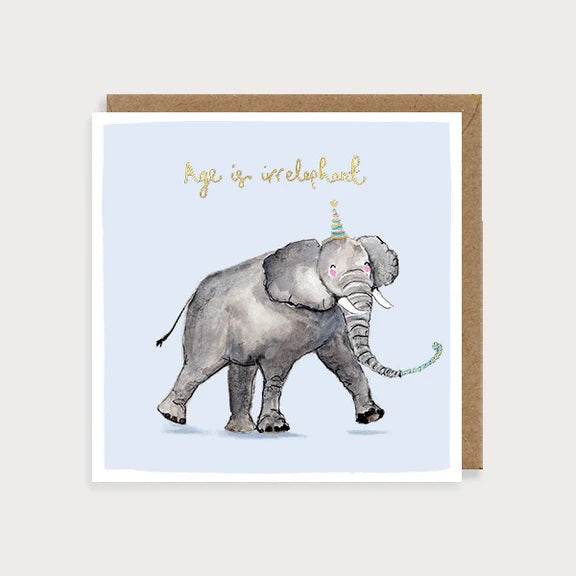 Elephant Birthday Card - House of Cards