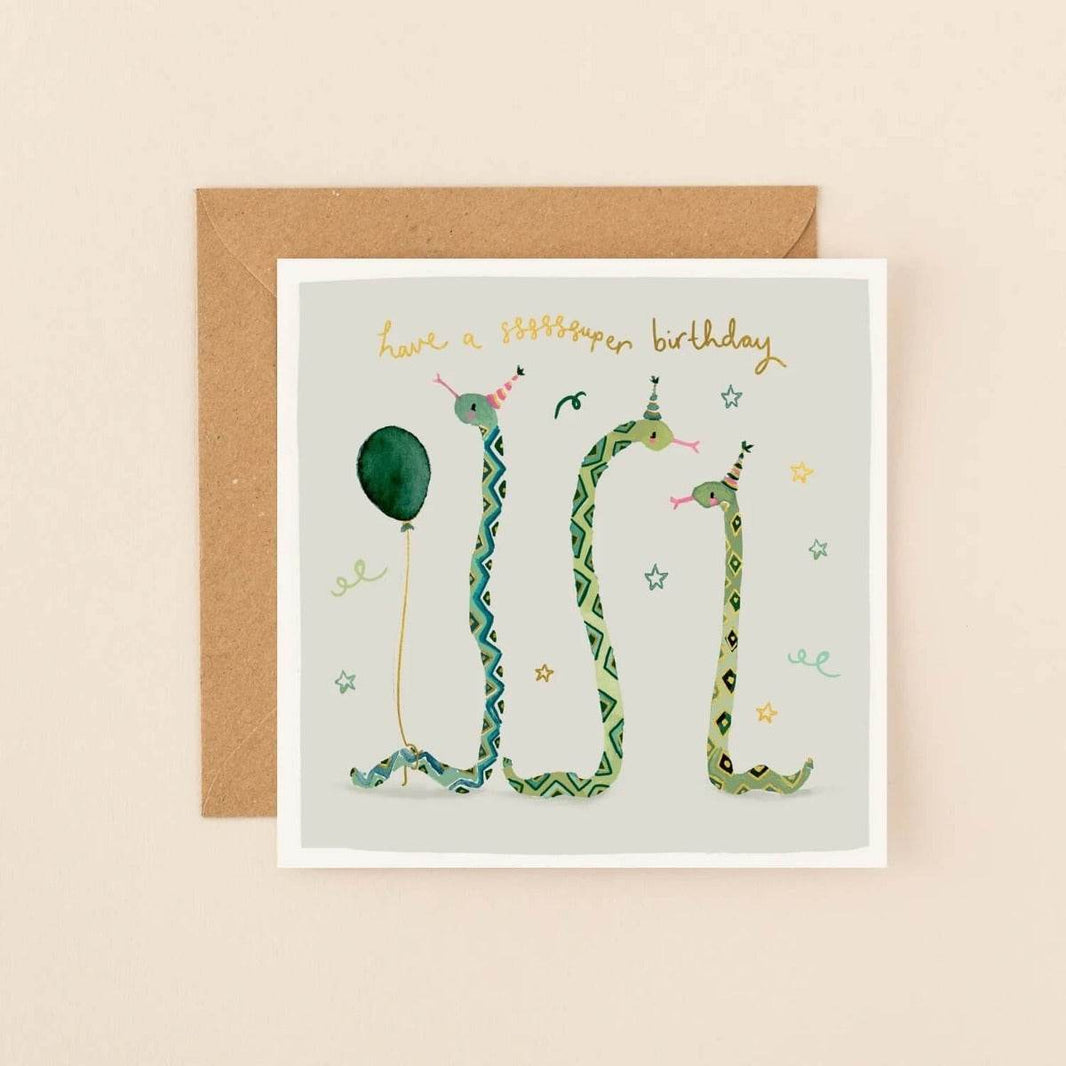 Sssssuper Birthday Card - House of Cards