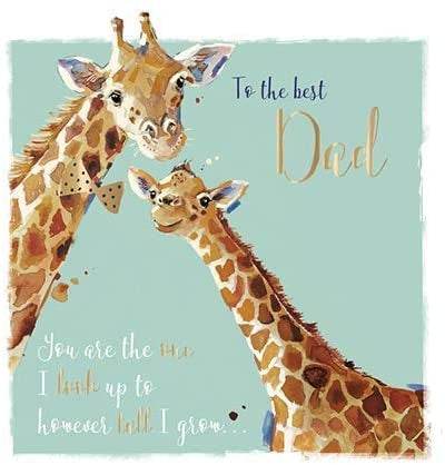Giraffe Dad Fathers Day Card - House of Cards