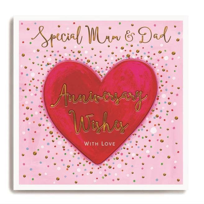 Special Mum and Dad Anniversary Greeting Card - House of Cards