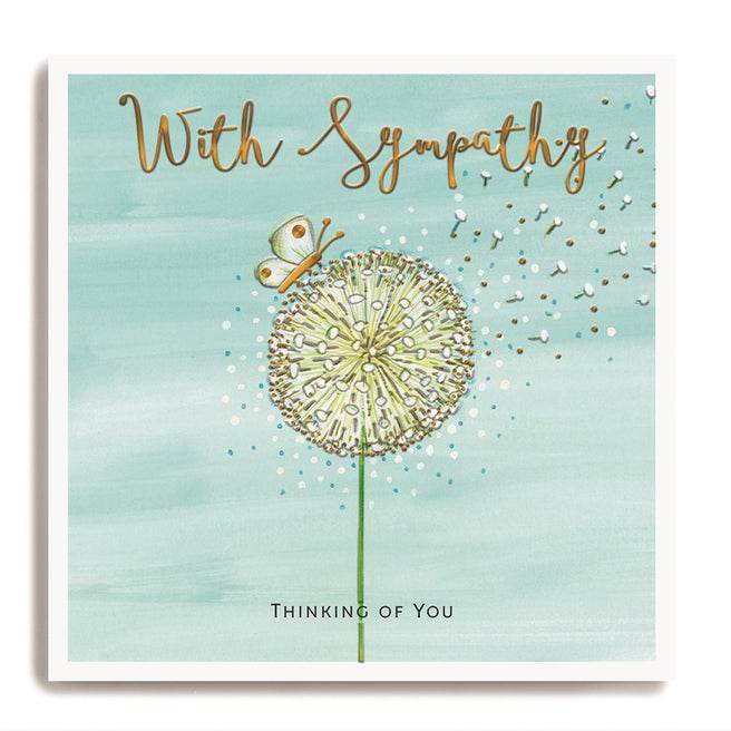 With Sympathy Greeting Card - House of Cards
