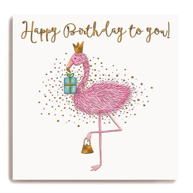 Flamingo To You Birthday Card - House of Cards
