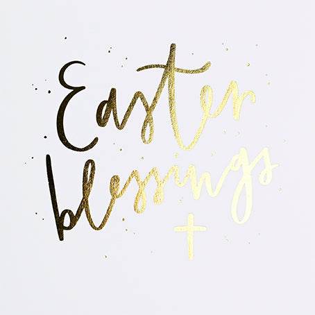 Foil Easter Blessings Card - House of Cards