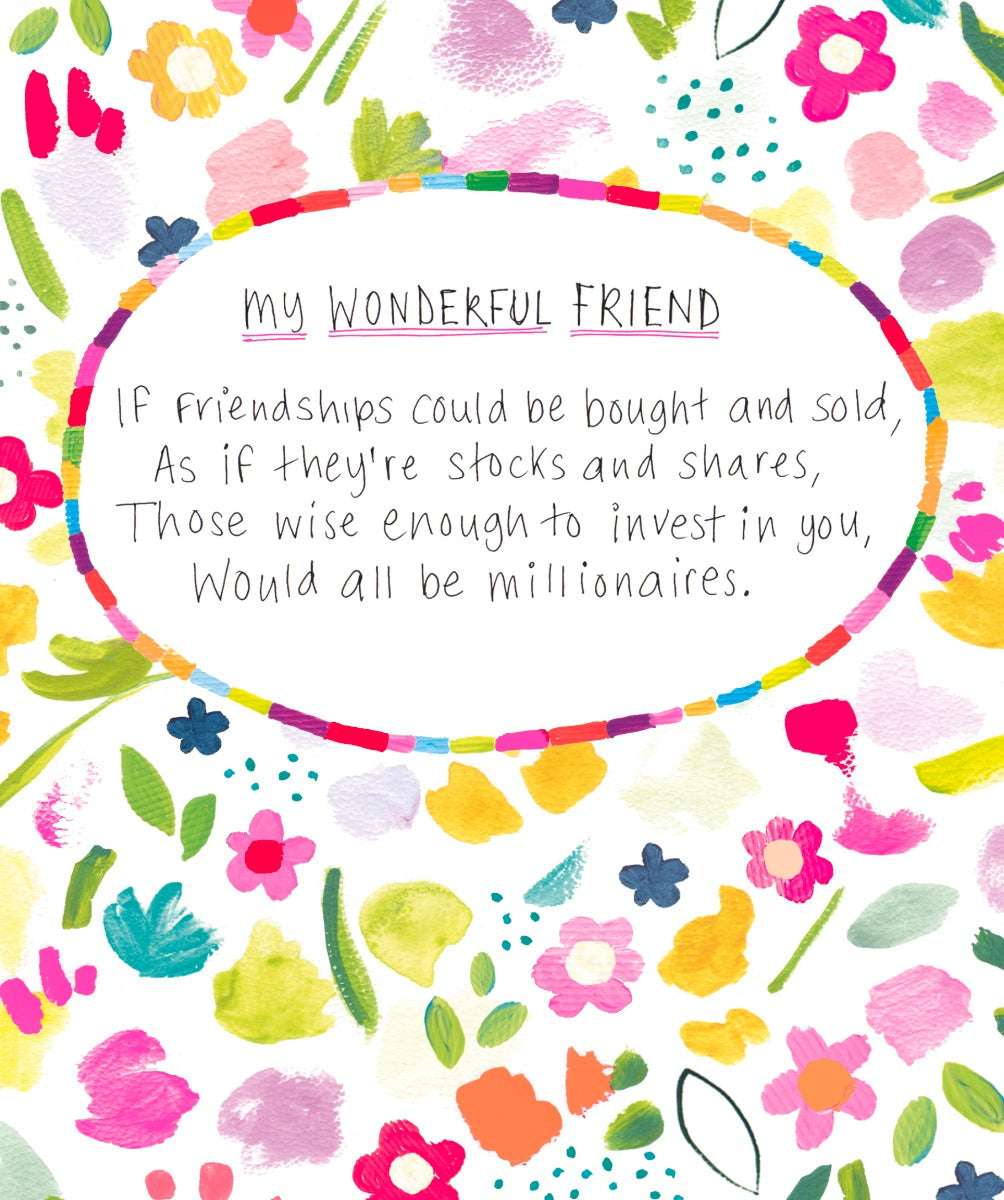 Wonderful Friend Greeting Card