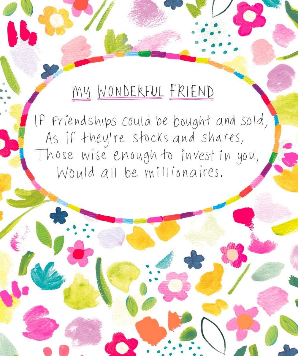 Wonderful Friend Greeting Card - House of Cards