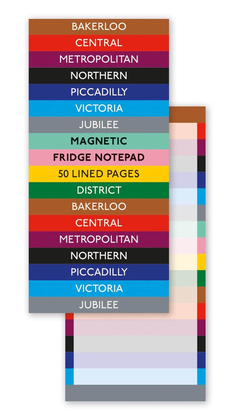 London Tube Lines Magnetic Shopping List Pad - House of Cards