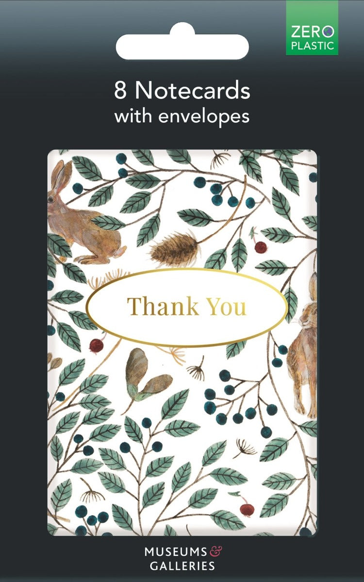 Hares and Berries Thank You Cards