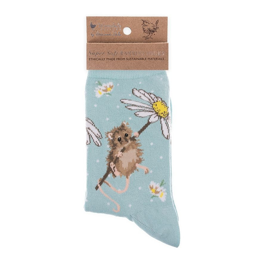 Oops A Daisy Mouse Bamboo Socks