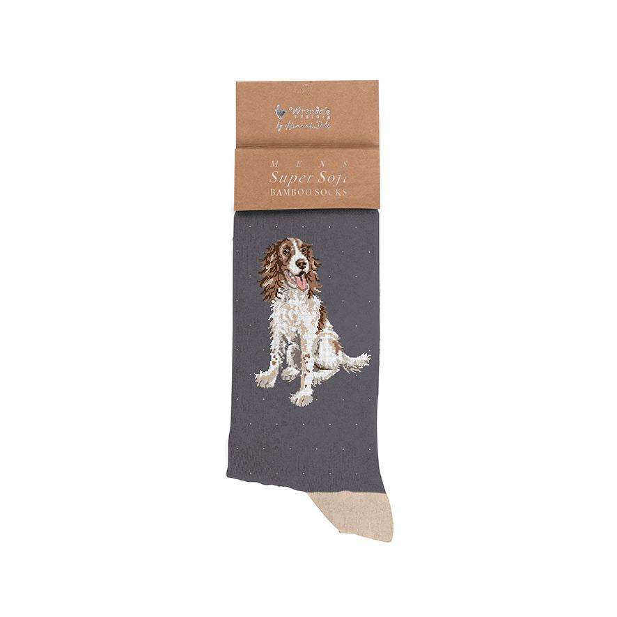Springer Spaniel Men's Bamboo Socks - House of Cards