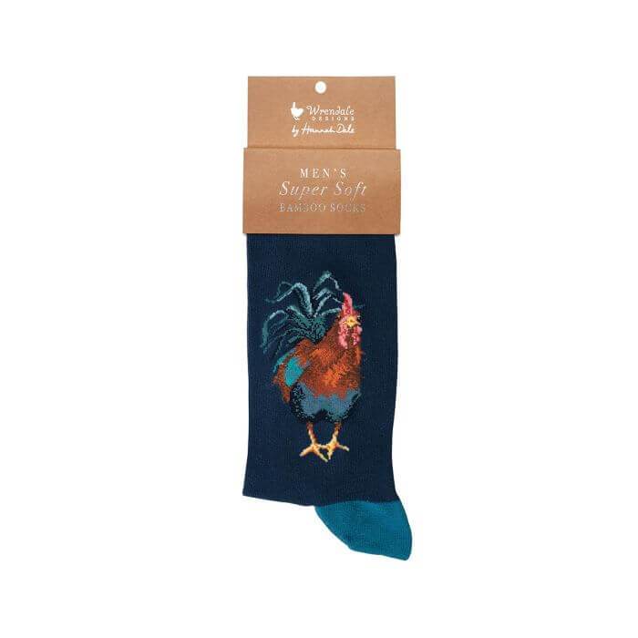 Rooster Mens Bamboo Socks - House of Cards