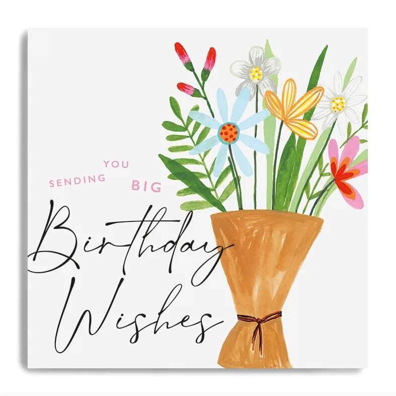 Flowers Birthday Card - House of Cards