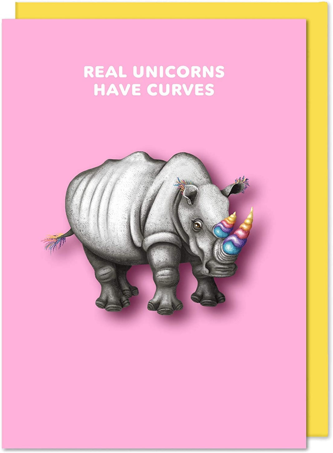 Real Unicorns Have Curves Birthday Card