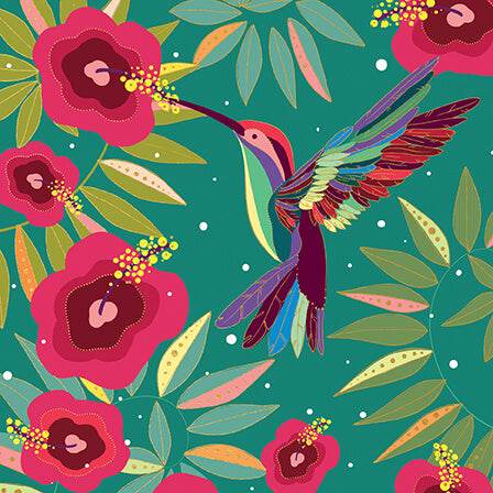 Turnowsky Hummingbird Birthday Card - House of Cards