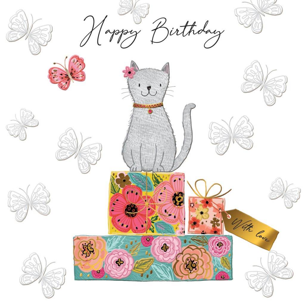 Sublime Cat Birthday Card - House of Cards