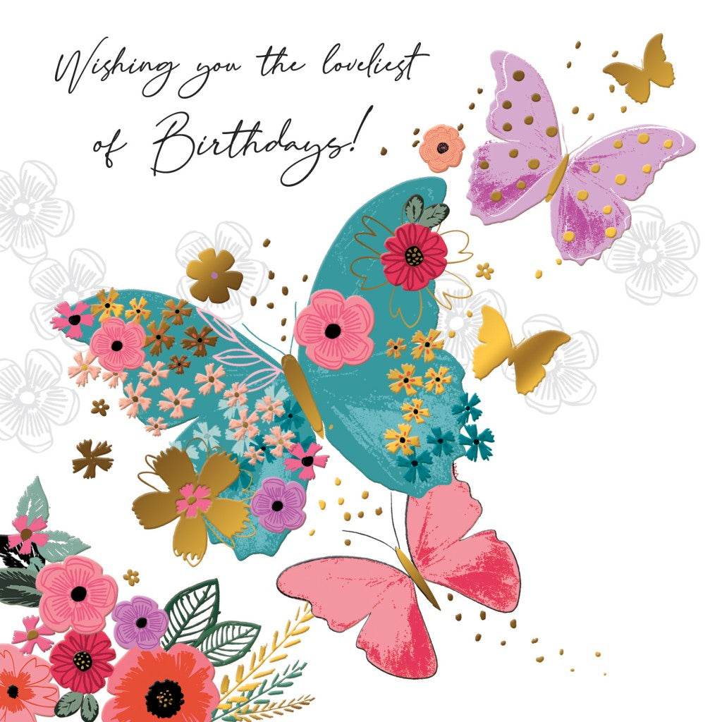 Sublime Butterfly Birthday Card - House of Cards