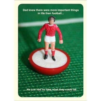 Subbuteo More Important Than Football Fathers Day Card - House of Cards