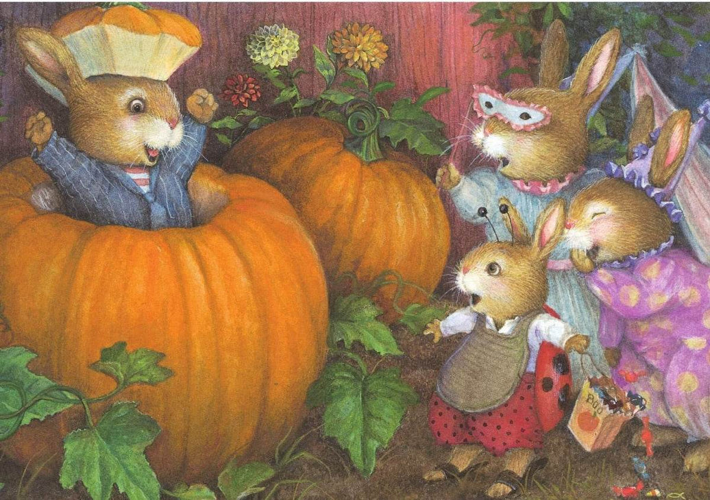 Pumpkin Surprise Birthday Card - House of Cards