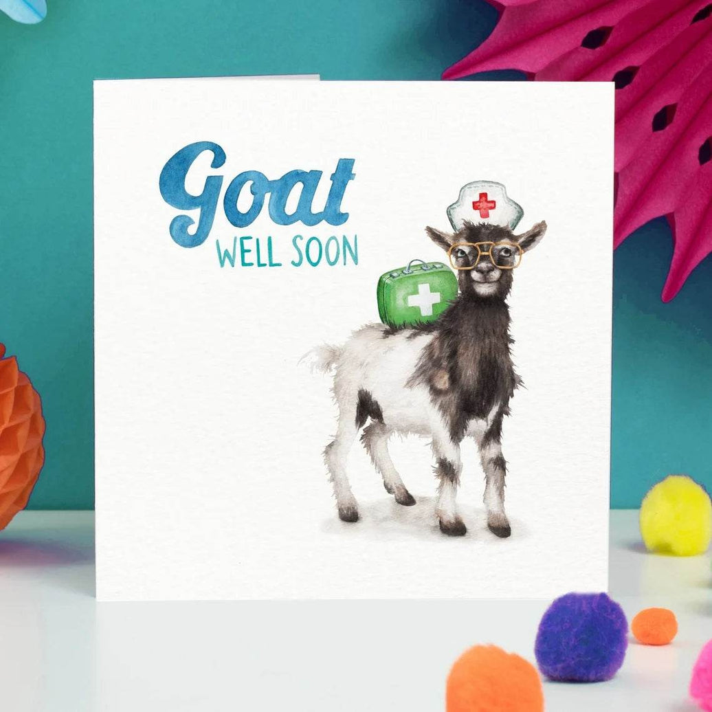 Goat Get Well Card - House of Cards