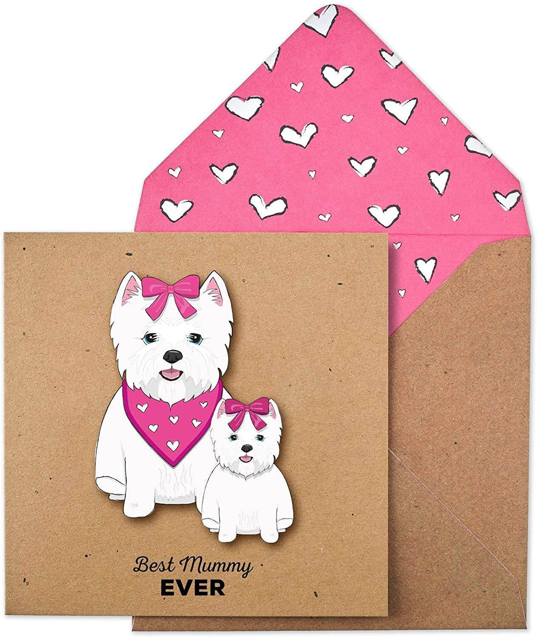 Westie Dog Mothers Day Card - House of Cards