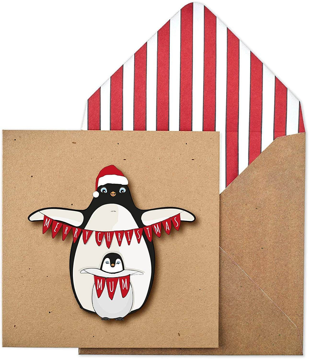 Penguin Mum Christmas Card - House of Cards