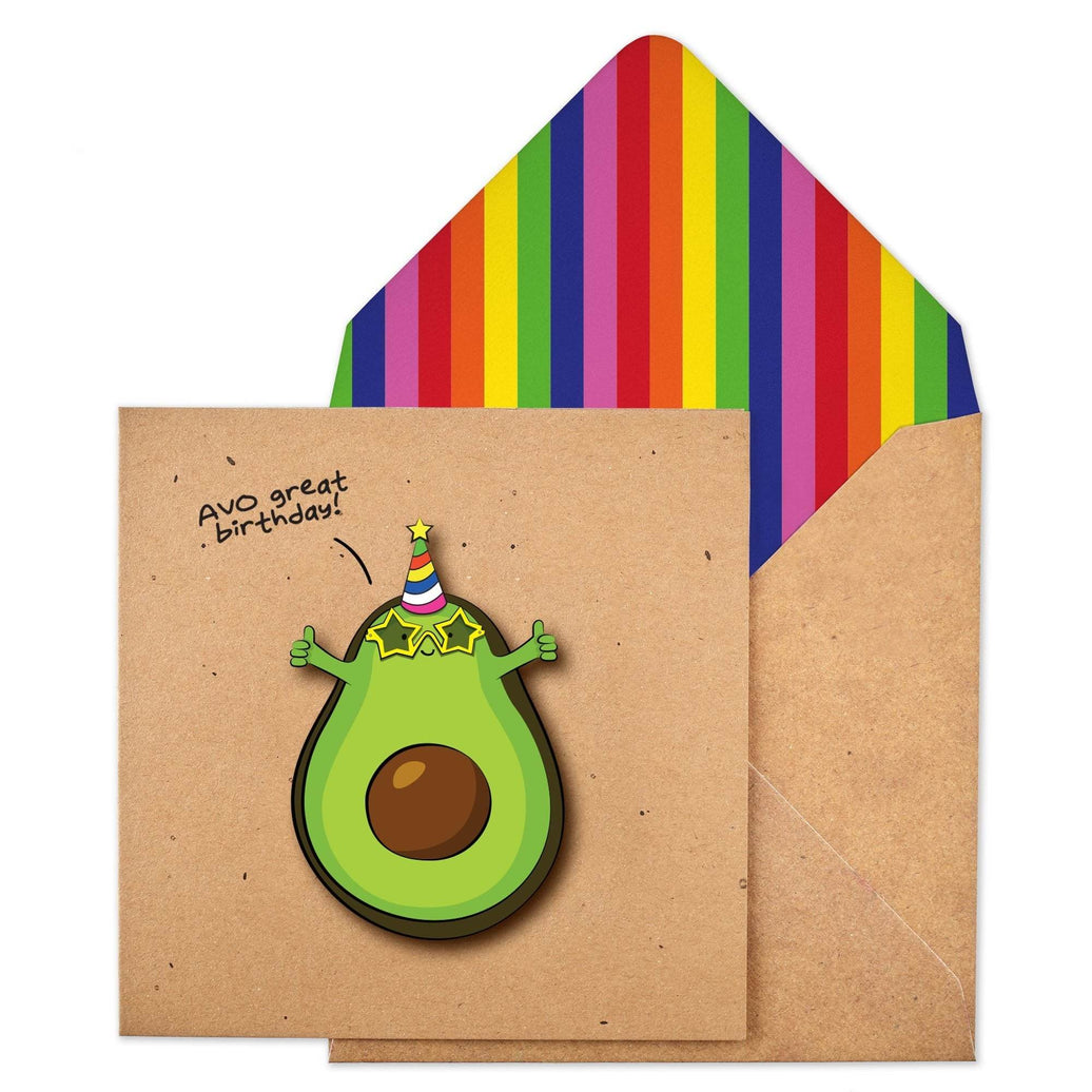 Avocado Birthday Card - House of Cards