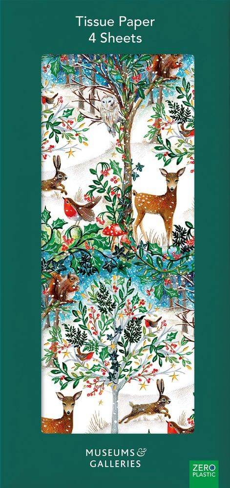 Wildlife Xmas Tissue Paper - House of Cards