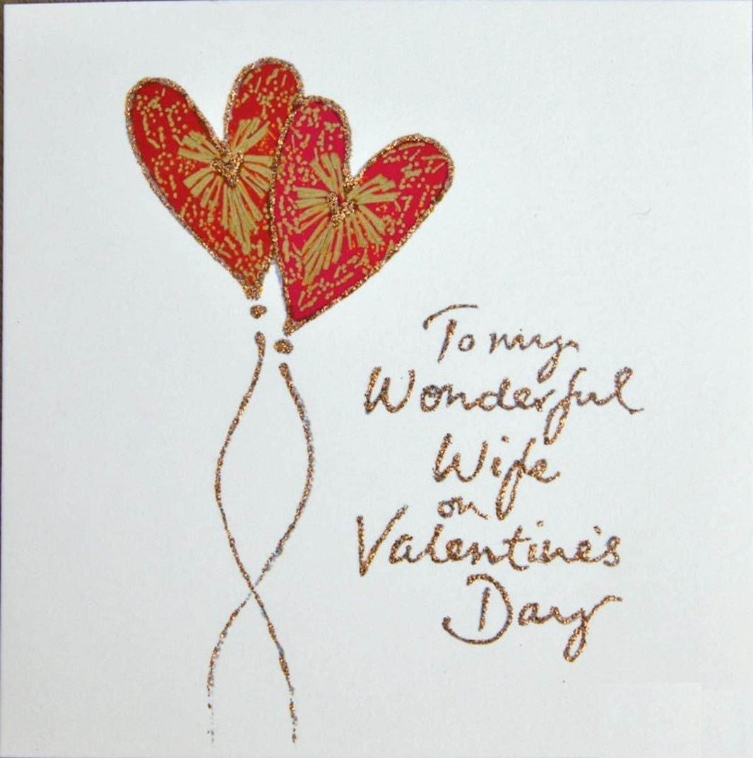 Wonderful Wife Valentines Card - House of Cards