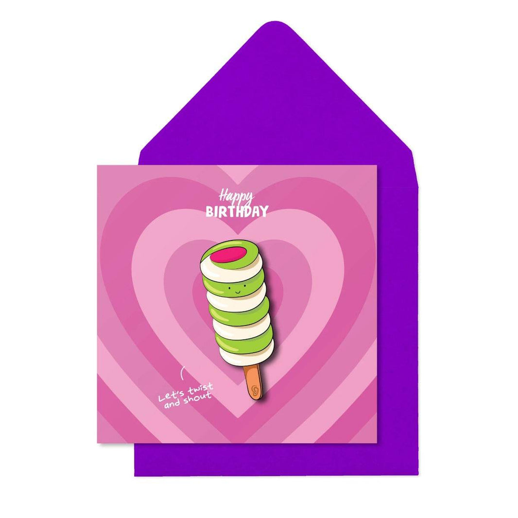 Twister Birthday Card - House of Cards