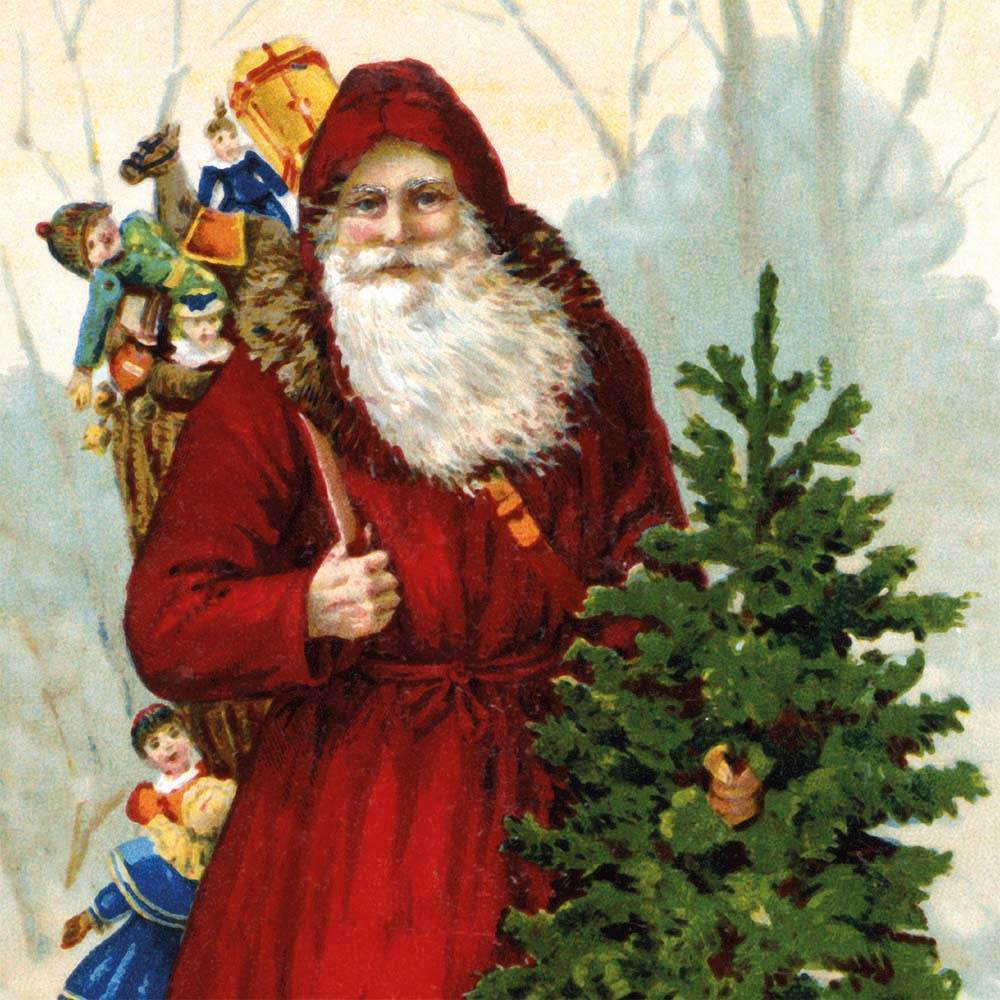 Vintage Father Christmas Cards - House of Cards