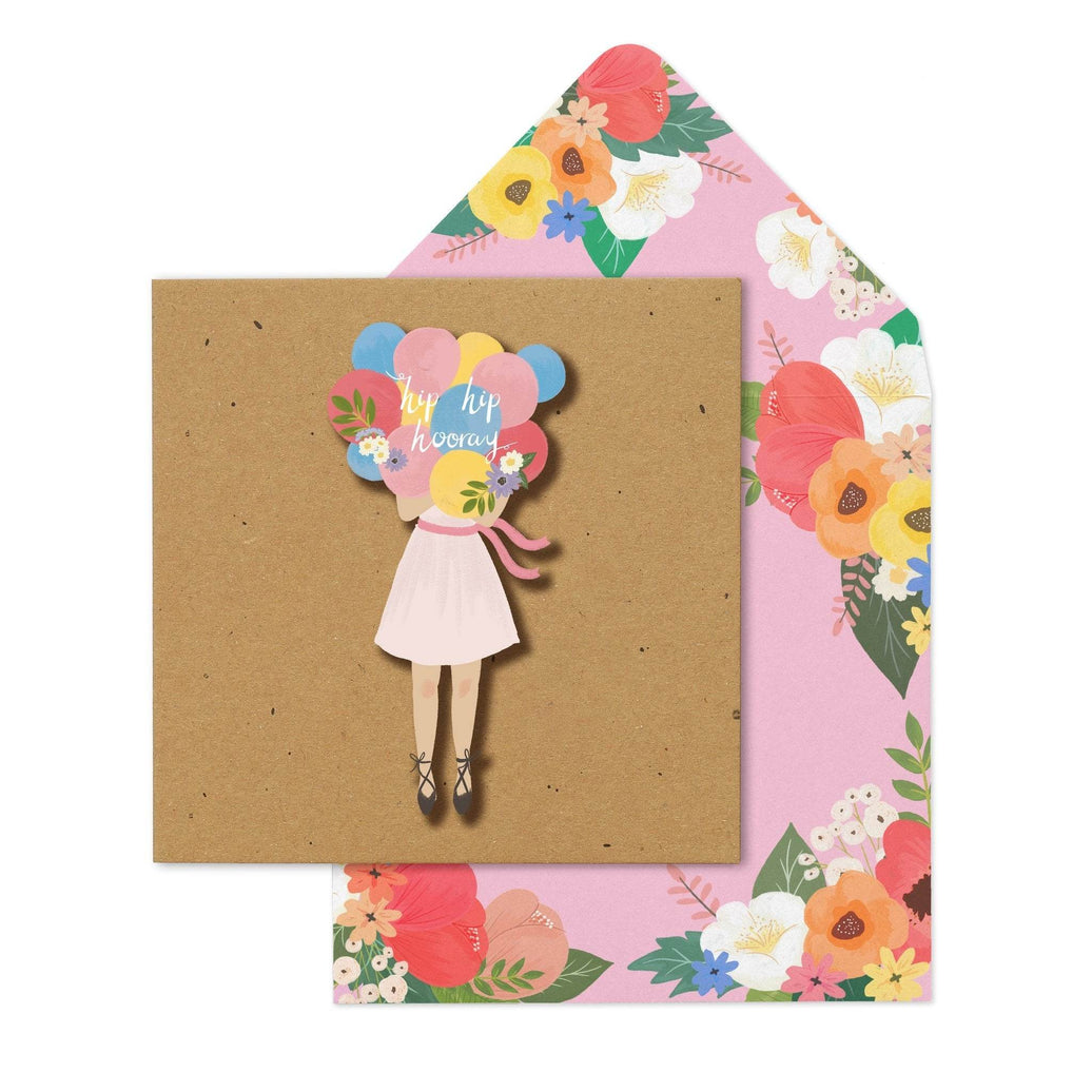 Hip Hooray Balloons Congratulations Card - House of Cards