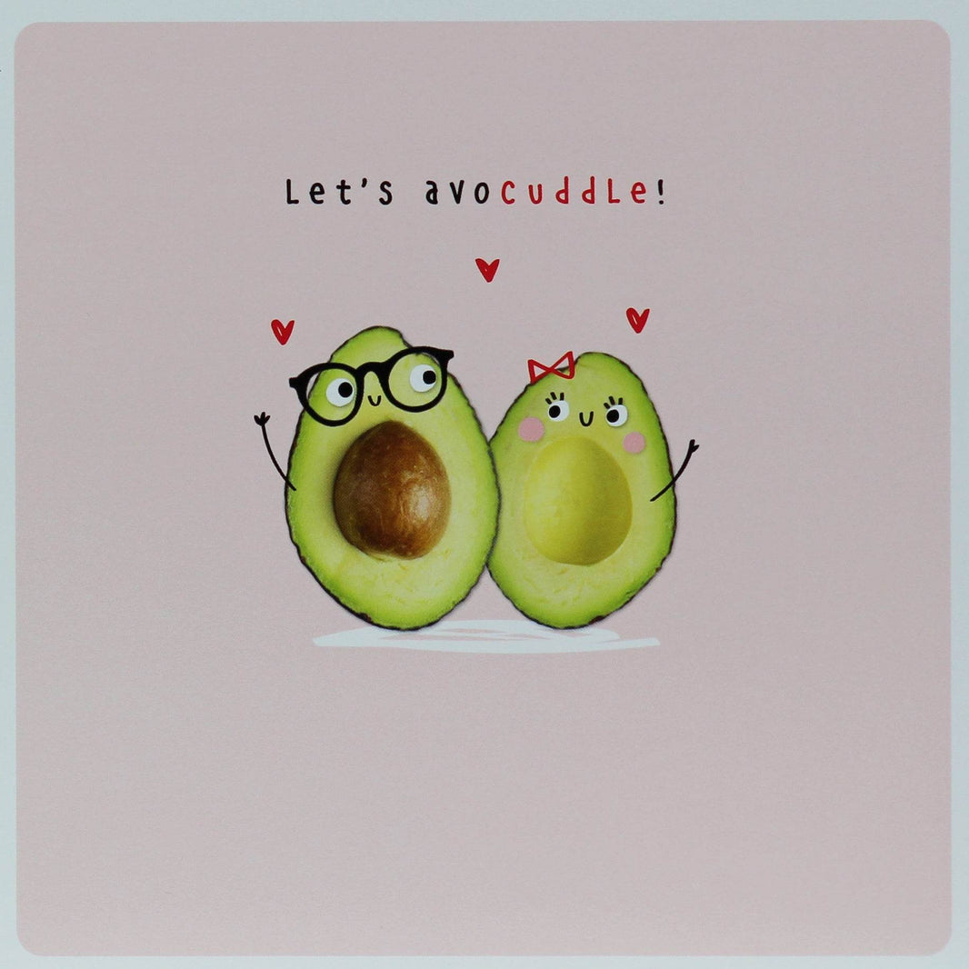 Avocado Cuddle Valentine Card - House of Cards