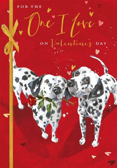 One I Love Dalmatians Valentines Card - House of Cards