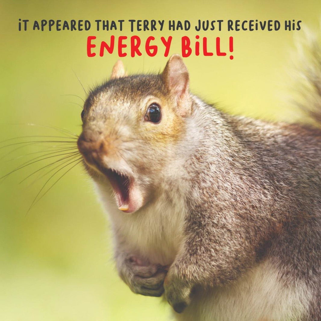Energy Bill Birthday Card - House of Cards