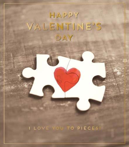 Love You To Pieces Valentine Card - House of Cards