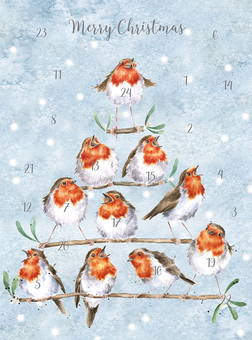 Rockin Robins A4 Advent Calendar
