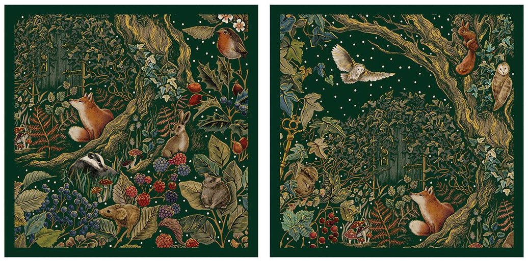 10 Secret Garden Merry Christmas Cards Wallet - House of Cards