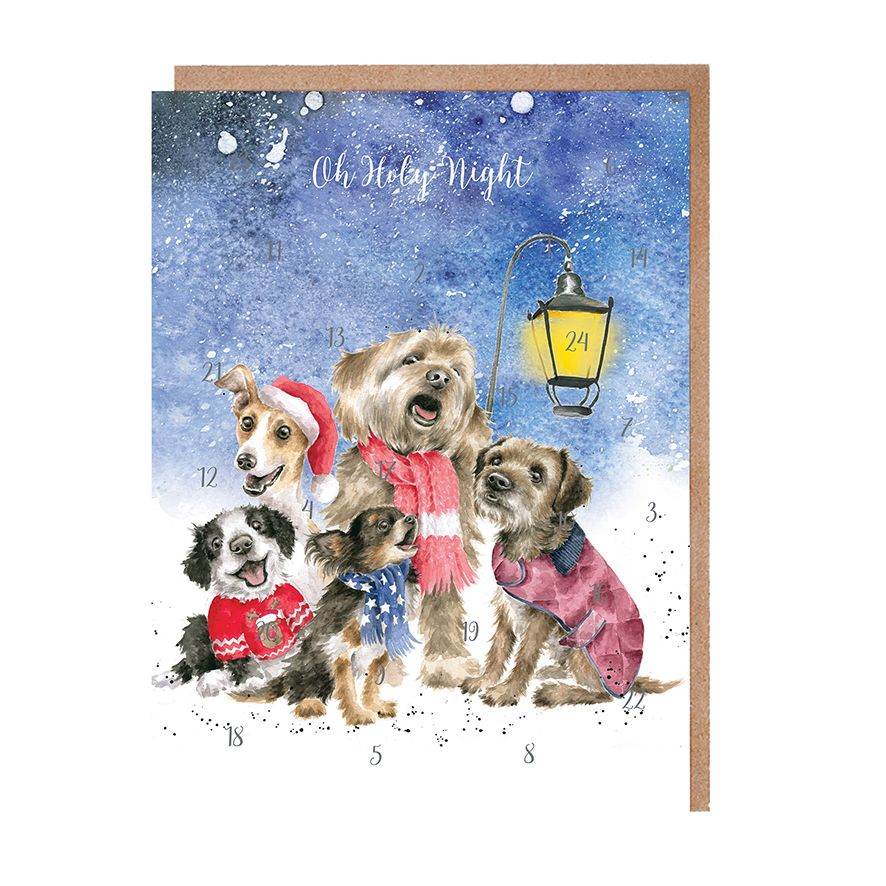 Dogs Christmas Carol Singers Advent Calendar - House of Cards