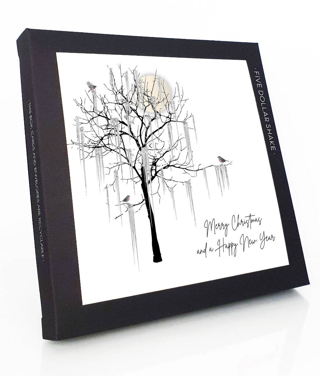 Frozen Tree White Christmas Boxed Cards - House of Cards