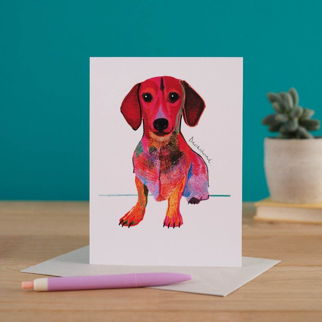 Dachshund Card - House of Cards