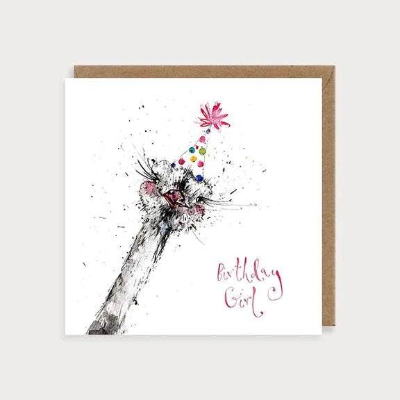 Ostrich Birthday Card - House of Cards