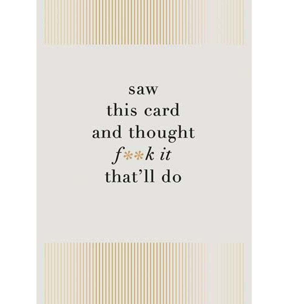 Fox & Butler F*** It Birthday Card