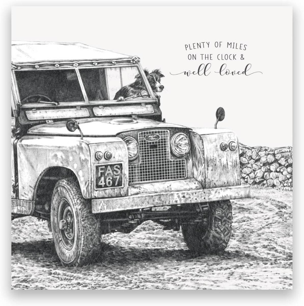 Plenty of Miles Jeep Birthday Card - House of Cards