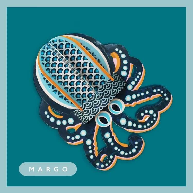 Octopus Margo Greeting Card - House of Cards