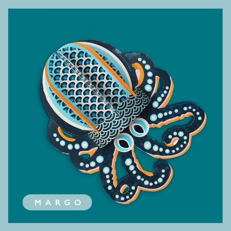 Octopus Margo Greeting Card